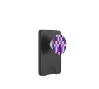 Purple Color Block Checkered Checker Abstract Checkerboard PopSockets PopWallet per MagSafe