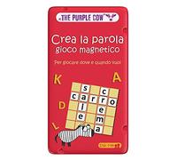 Purple Cow- Crea la Parola. Gioco Magnetico Buchstaben, Colore Viola, YS/m, 7290016026955