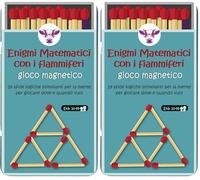 Purple Cow Enigmi matematici con i fiammiferi - Gioco magnetico (Confezione da 2)