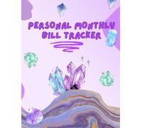 Purple Crystals Personal Bill Payment Tracker Notebook 8.5" X 11" (100 Months) - for Tracking your Home Bills and Financial Tracking