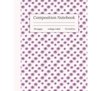 Purple Daisy Blossom Composition Notebook: College Ruled, Retro Violet Blossom Design, Stylish Journal for Girls, Teens & Women