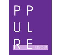 Purple Decor: Bright Beautiful Minimalist Home Decor Book | For Interior Design, Book Stacking, Journaling and Guestbooks
