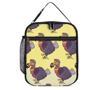 Purple Dodo Bird Lunch Box per uomo donna borsa termica per il pranzo portatile borsa termica tote per lavoro picnic