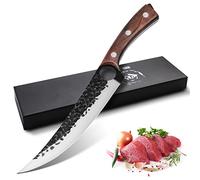 Purple Dragon Coltello per disossare filetti forgiato a mano Coltello professionale da macellaio Coltello da cucina in acciaio al carbonio pieno di seta per disossare carne pesce con scatola regalo