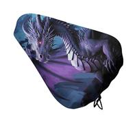 Purple Dragon Purple Moon - Coprisedile per bicicletta, extra morbido e confortevole, protezione per la pioggia e il sole, resistente, antipolvere, per mountain bike da città