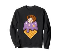 Purple Dripping Ice Cream Baseball Home Plate Sports Lover Felpa