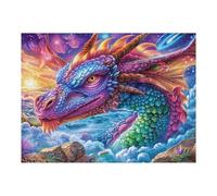 Purple Flame Dragon Puzzle 500 Pezzi Educativo Premium Cute Pets Warm The Heart Per Ragazzi Intelligenza Creativa Idea Regalo Natale E Pasqua 500 PCS