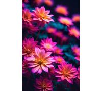 Purple Flower notebook - journal - diary - 72 blank lined Pages paperback 5 x 8.