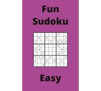 Purple Fun Sudoku Book, 9x9 Puzzles, 100 Pages, 5x8, Easy