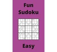 Purple Fun Sudoku Book, 9x9 Puzzles, 150 Pages, 5x8, Easy