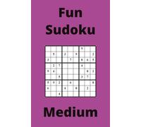 Purple Fun Sudoku Book, 9x9 Puzzles, 150 Pages, 5x8, Medium