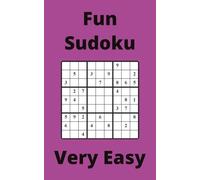 Purple Fun Sudoku Book, 9x9 Puzzles, 200 Pages, 5x8, Very Easy