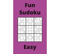 Purple Fun Sudoku Book, 9x9 Puzzles, 250 Pages, 5x8, Easy