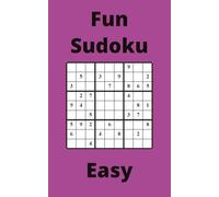 Purple Fun Sudoku Book, 9x9 Puzzles, 300 Pages, 5x8, Easy