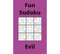 Purple Fun Sudoku Book, 9x9 Puzzles, 300 Pages, 5x8, Evil