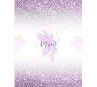 Purple Glitter Butterfly Magical Notebook - Ruled Journal for Dreams, Notes & Creativity