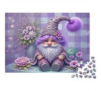 Purple Gnome Figurine Puzzle 1000 Pezzi Per Anziani Intrattenimento Creativo Allenamento Mentale Top Valutati Stimolo Cognitivo Cartone Di Alta Qualità 70x50cm/1000pcs