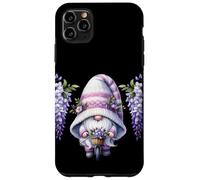 Purple Gnome On A Retro Bike For Women With Hanging Wisteria Custodia per iPhone 11 Pro Max