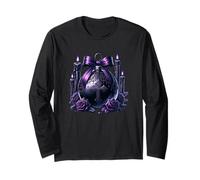 Purple Gothic Xmas Decor Goth Christmas Winter Aesthetic Maglia a Manica