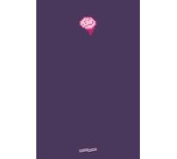 Purple Hardcover Notebook - Dotted Pages - 8.5 x 5.5 Inch - Pixel Brain: Perfect for notes, sketches, journaling, and creative projects