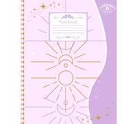 Purple Horoscope Tarot Spiritual-Themed Lavender College-Ruled 8.5"x11" Notebook: Soft Witchy Coquette Evil Eye Cute Pastel Goth Office Supplies ... Stationery, School Notes, Teens & Women <3