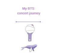 Purple K-Pop Concert Journal: Cute Aesthetic Notebook for ARMY, Blank Lined Pages, Great for Concert Memories and Daily Notes: 6x9 Inch, 30 Pages, ... Perfect Gift for K-Pop Fans and Music Lovers