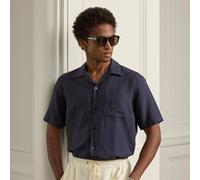 Purple Label Camicia sahariana in seta e lino XXL Blue