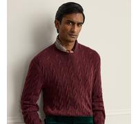 Purple Label Maglia in cashmere a trecce L Brown