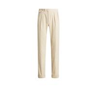 Purple Label Pantaloni Gregory in velluto con pieghe 32 Panna classico
