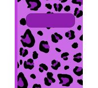 Purple Leopard Print Composition Notebook College Ruled