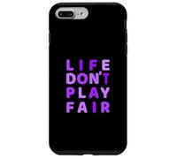 Purple Life Don't Play Fair Purple Graphic Custodia per iPhone 7 Plus/8 Plus