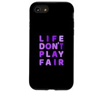 Purple Life Don't Play Fair Purple Graphic Custodia per iPhone SE (2020) / 7 / 8