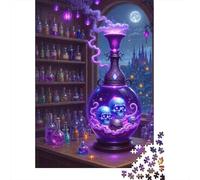 Purple Magic Potion 1000 Pezzi Cartolina Premium Puzzle Premium Fans Per Ragazzi 12-18 Anni Difficile Sfidante Decorazione Murale 52x38cm/1000pcs