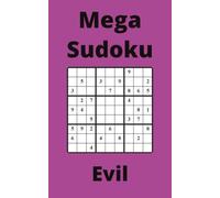 Purple Mega Sudoku Book, 9x9 Puzzles, 200 Pages, 5x8, Evil