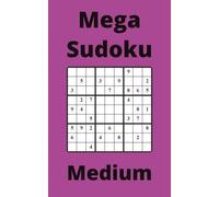 Purple Mega Sudoku Book, 9x9 Puzzles, 200 Pages, 5x8, Medium