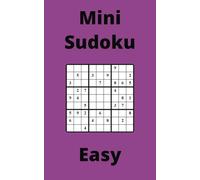 Purple Mini Sudoku Book, 9x9 Puzzles, 100 Pages, 5x8, Easy