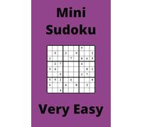 Purple Mini Sudoku Book, 9x9 Puzzles, 100 Pages, 5x8, Very Easy