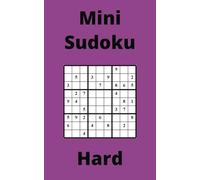 Purple Mini Sudoku Book, 9x9 Puzzles, 150 Pages, 5x8, Hard