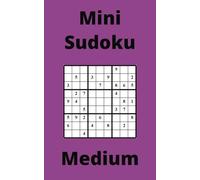 Purple Mini Sudoku Book, 9x9 Puzzles, 150 Pages, 5x8, Medium