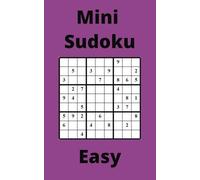 Purple Mini Sudoku Book, 9x9 Puzzles, 250 Pages, 5x8, Easy