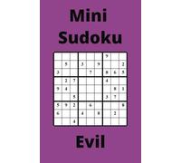 Purple Mini Sudoku Book, 9x9 Puzzles, 250 Pages, 5x8, Evil