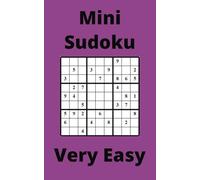 Purple Mini Sudoku Book, 9x9 Puzzles, 300 Pages, 5x8, Very Easy