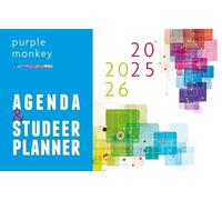 Purple Monkey planagenda 2025-2026 standaardeditie voor scholieren en studenten: Agenda & Studeerplanner