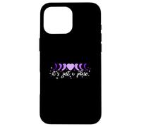 Purple Moon Phase Heart - I'll Get Over It... Grafica viola Custodia per iPhone 16 Pro Max