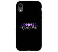 Purple Moon Phase Heart - I'll Get Over It... Grafica viola Custodia per iPhone XR