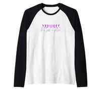 Purple Moon Phase Heart - I'll Get Over It... Grafica viola Maglia con Maniche Raglan