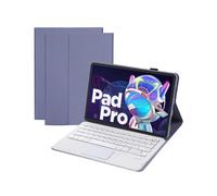 (Purple, Multicolor) AM18-A For Lenovo Pad Pro 2022 11.2-inch Removable Bluetooth Keyboard Case with TouchPad Anti-Scratc
