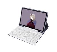 (Purple, Multicolor) YT098B For iPad Air (2020) / (2022) Ultra Thin Bluetooth Keyboard Protective Case Shockproof Leather