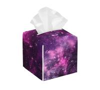 Purple Nebula Gas Cloud Deep Dark In Outer Space With Star Cluster Solar Sky Copriscatole Per Fazzoletti Morbida Porta Fazzoletti Quadrata Dispenser Per Tavolo Cucina Comodini