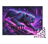 Purple Panther Fantasy 1000 Pezzi Cartone Spesso Set Di Puzzle Jigsaw Collettori Impossibile Difficile Sfida Del Gioco Educativo 52x38cm/1000pcs
